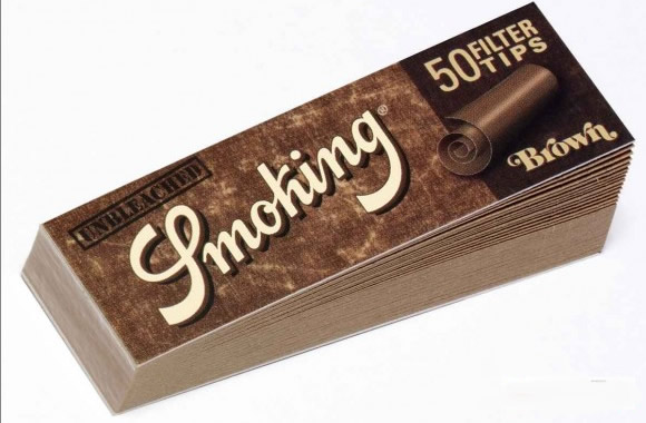 Smoking - Papel fumar Smoking Deluxe medium + 50 Tips - Ultrafino 77 x 44  mm + Filtros de cartón - 20 librillos con 50 hojas : : Salud y  cuidado personal